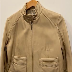 Dana Buchman Women’s Cream Leather Jacket